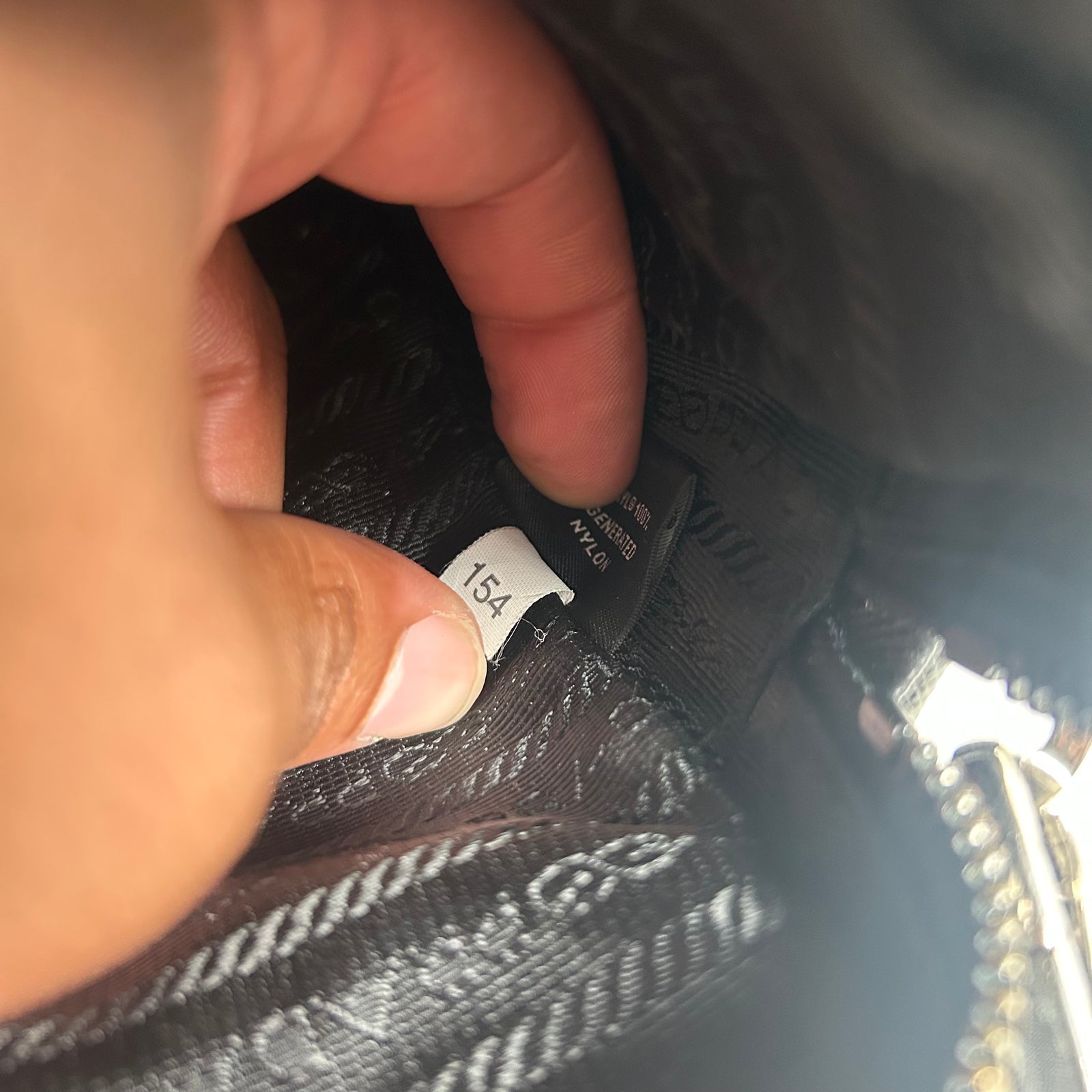 Prada Black Re-Nylon Saffiano Trim Crossbody Bag