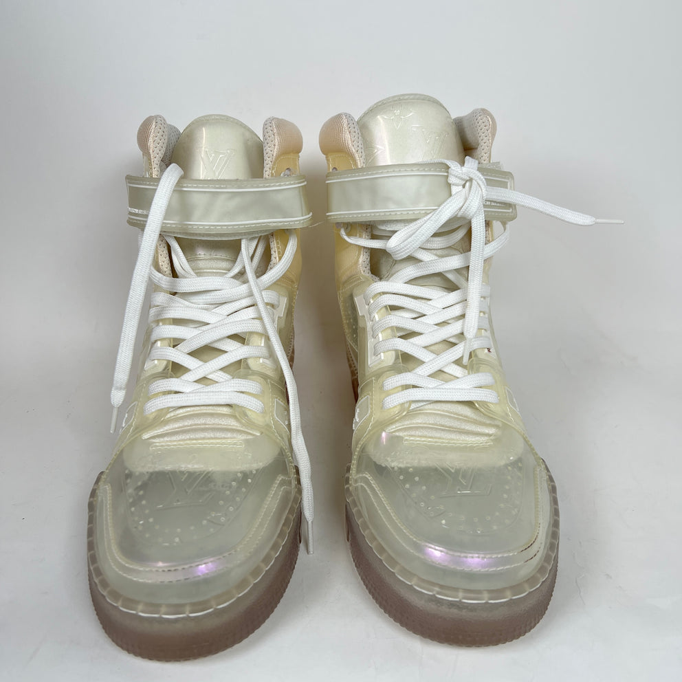 Louis Vuitton Transparent Sky 408 High Top Trainers Size LV 8.5
