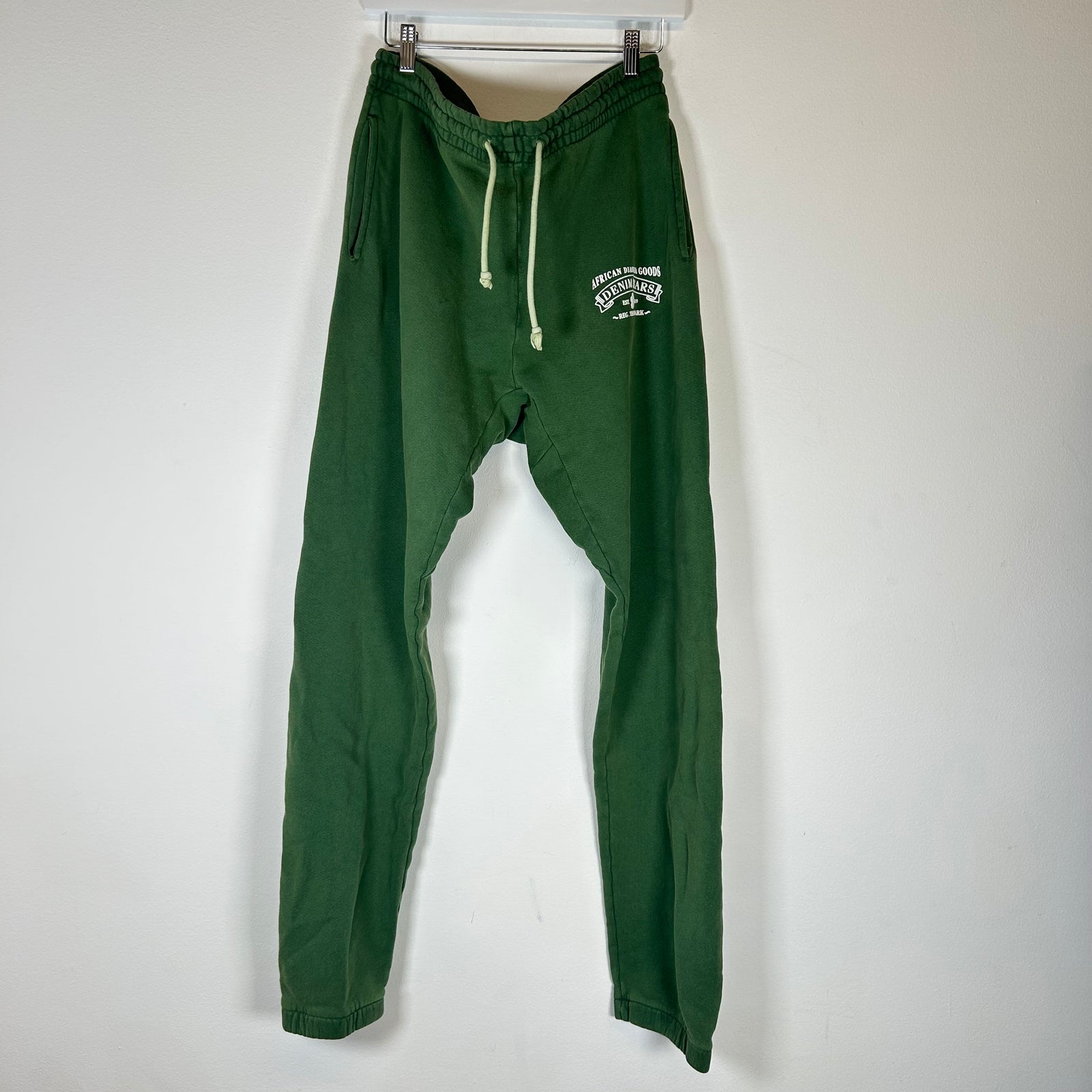 Denim Tears Green Logo Sweatpants Size M