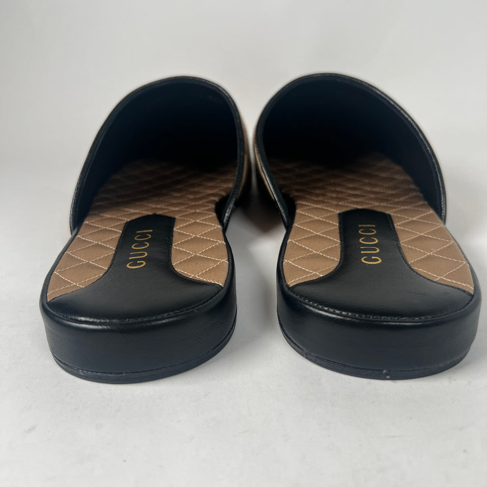 Gucci Beige LA Angels GG Monogram Mules Size GG 9.5