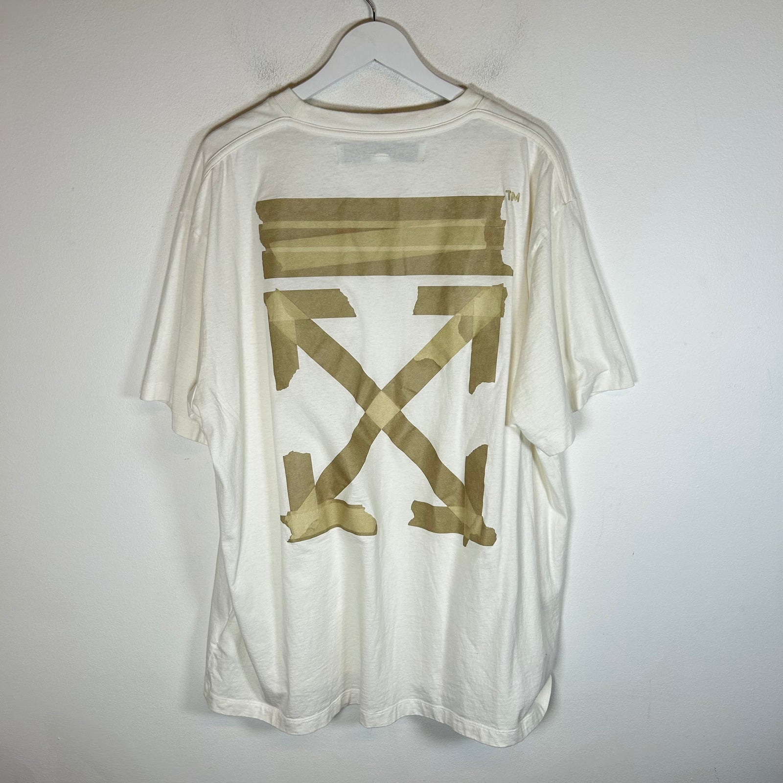 Off-White White Tape Arrows T-Shirt Size L