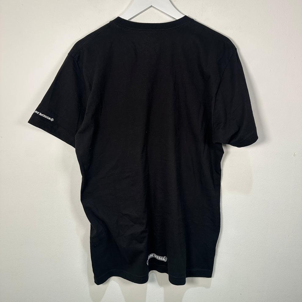 Chrome Hearts Collar Logo Black T-Shirt Size M