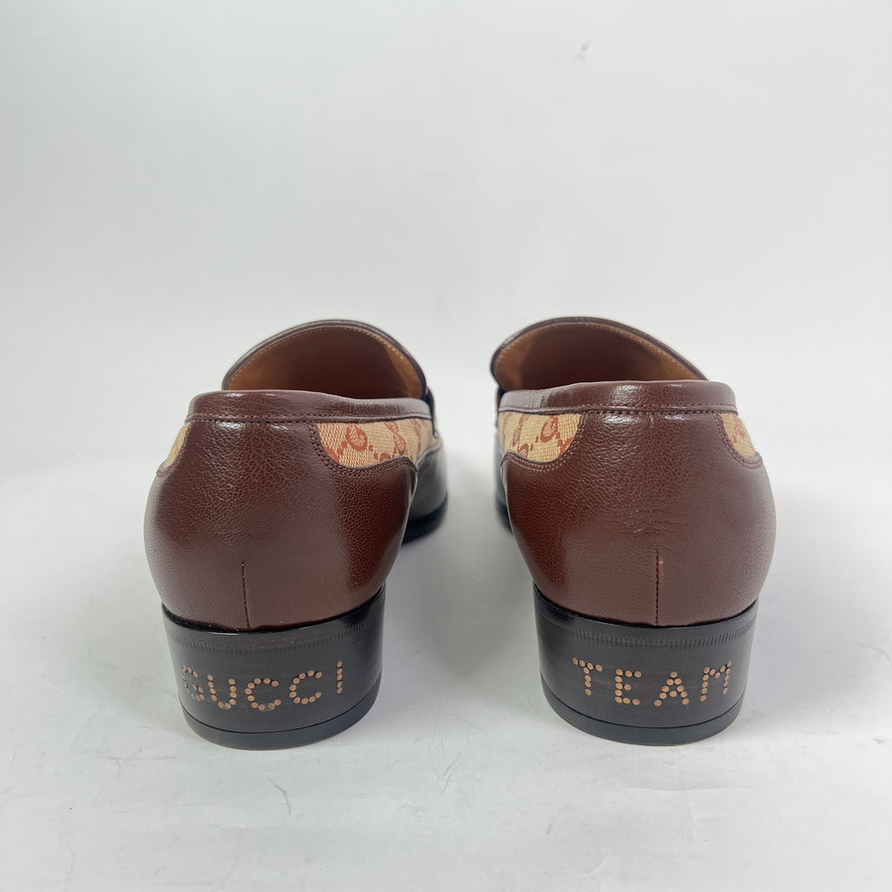 Gucci GG Monogram Jacquard Canvas Loafers