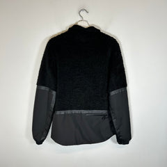 Prada Black Recycled Fleece Technical Jacket Size S