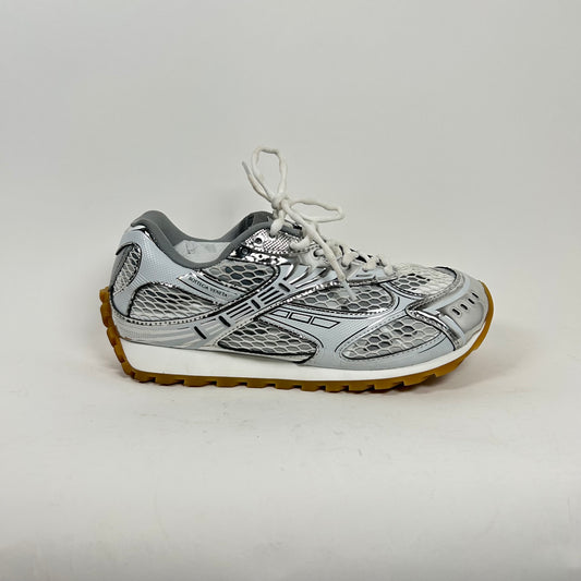 Bottega Veneta Silver Orbit Sneakers Size 41