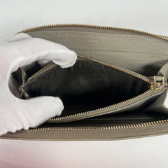 Prada Beige Saffiano Leather Wallet