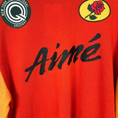 Aime Leon Dore Orange Mesh Moto Longsleeve Size XL