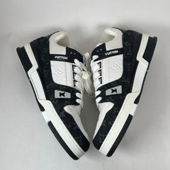 Louis Vuitton Black Noir Denim Monogram Trainer Size LV 9