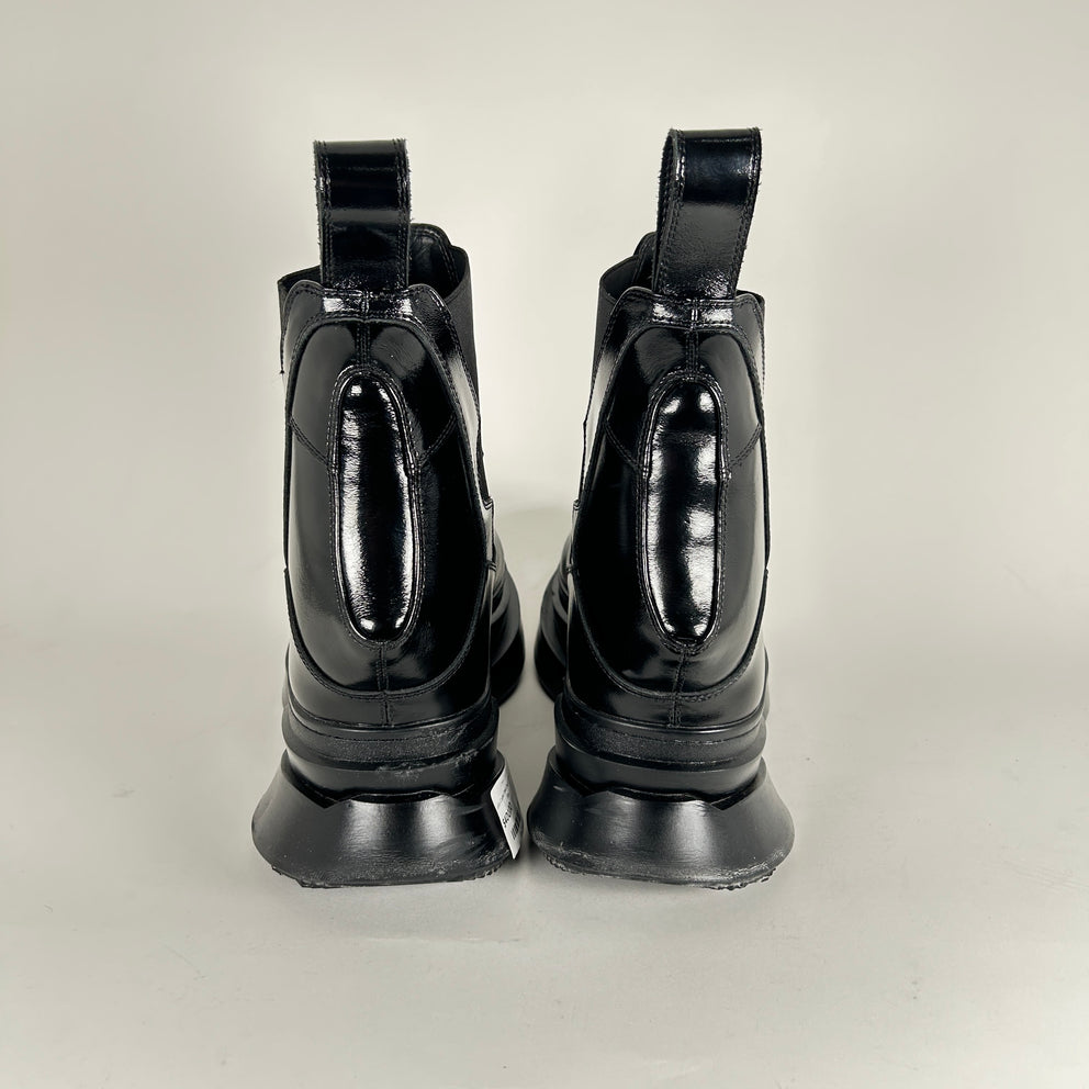 Julius Coated Shell Chelsea Platform Boots Size 12
