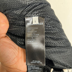 Balenciaga Black Sport Icon Recycled Shell Track Pants Size L