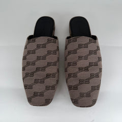 Balenciaga Cozy Brown 'BB' Mules Size 11