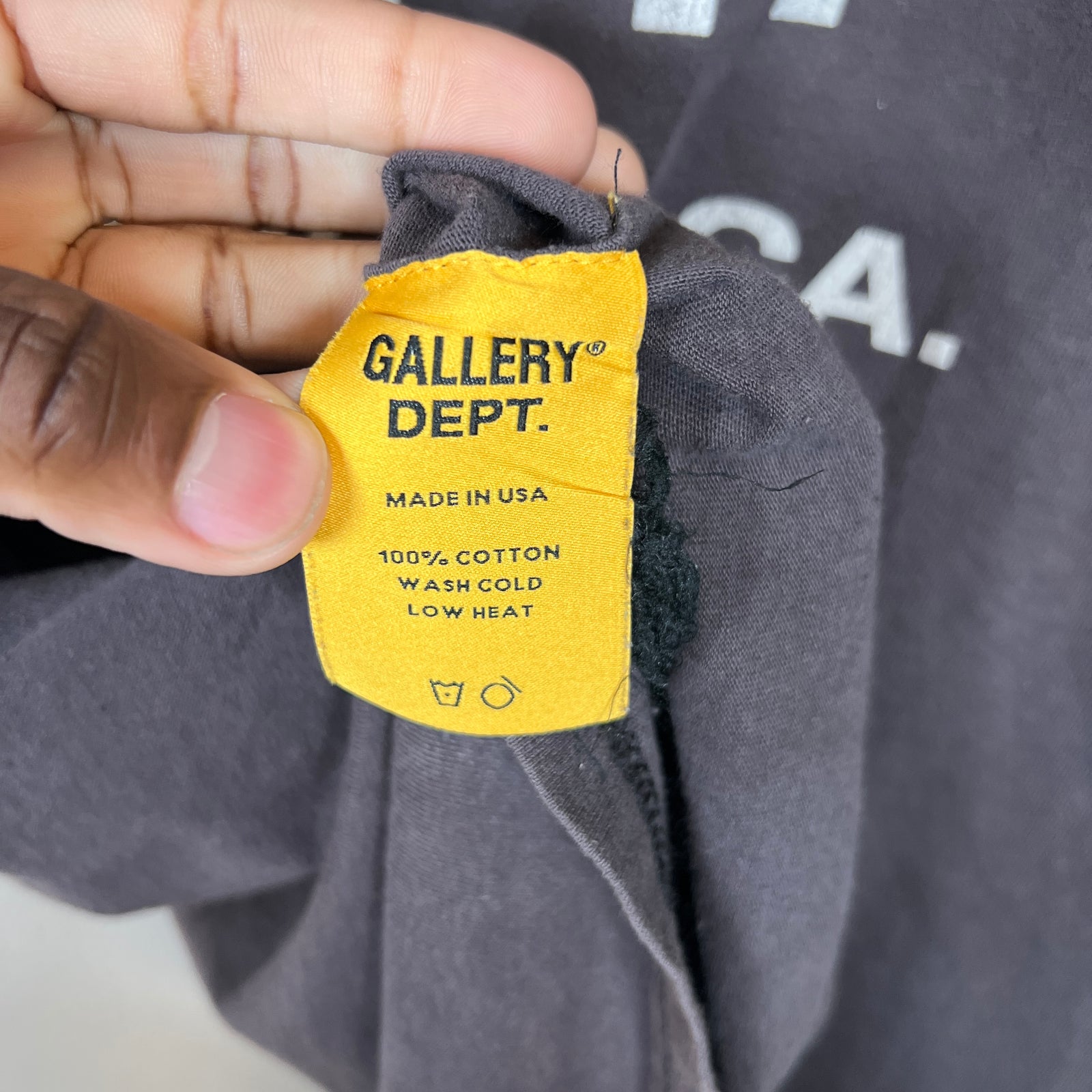 Gallery Dept Grey Souvenir Logo T-Shirt Size L
