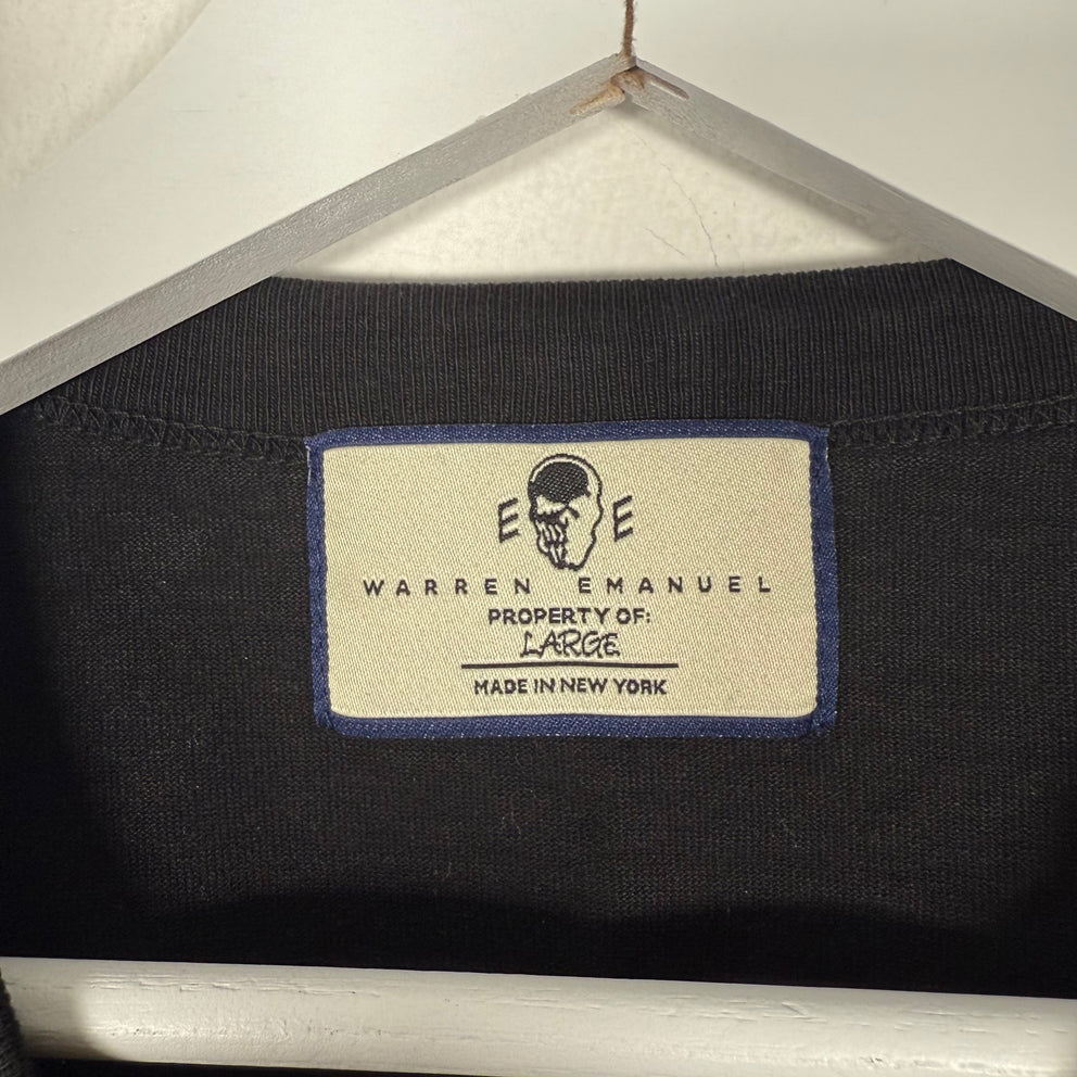 Eric Emanuel x Warren Lotas Black Print Tshirt Size L