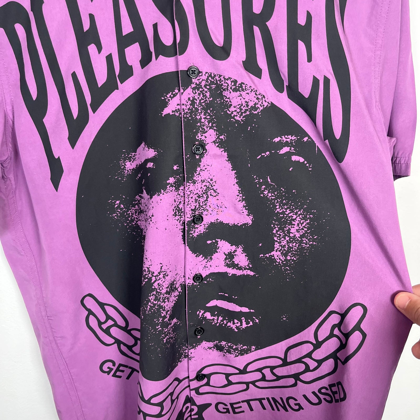 Pleasures Purple 'Getting Used' Button Up