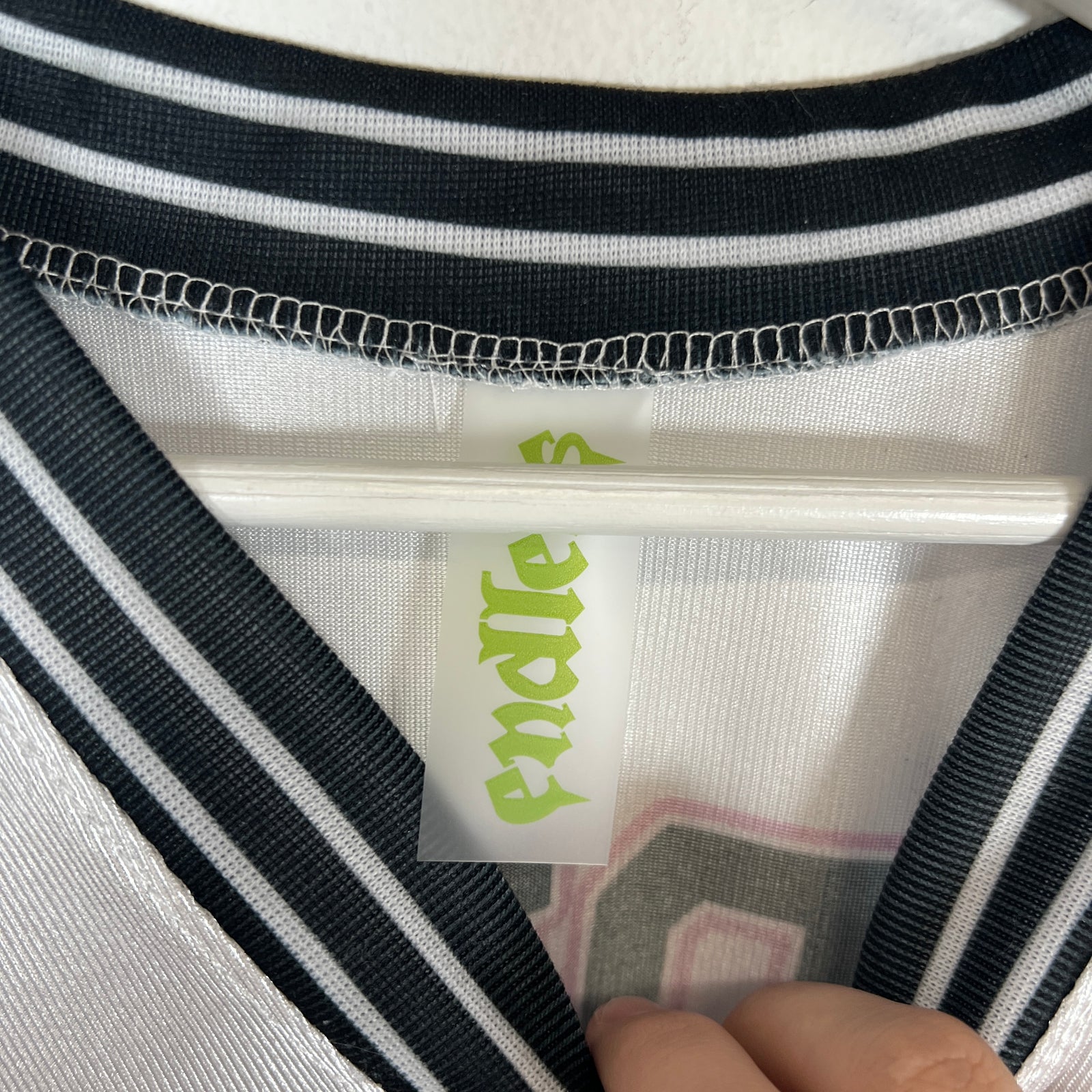 Endless "Pink Tape" White Jersey Size M
