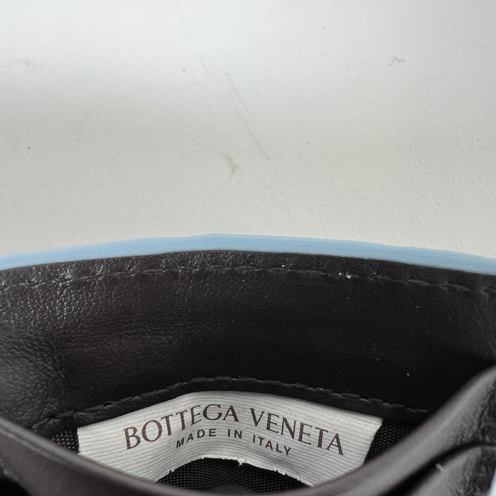 Bottega Veneta Brown/Blue Bi-Fold Wallet