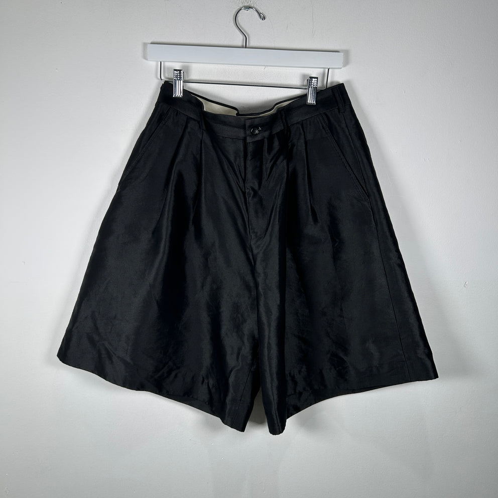 Comme Des Garcon Homme Plus Wide Leg Pleated Shorts Size M
