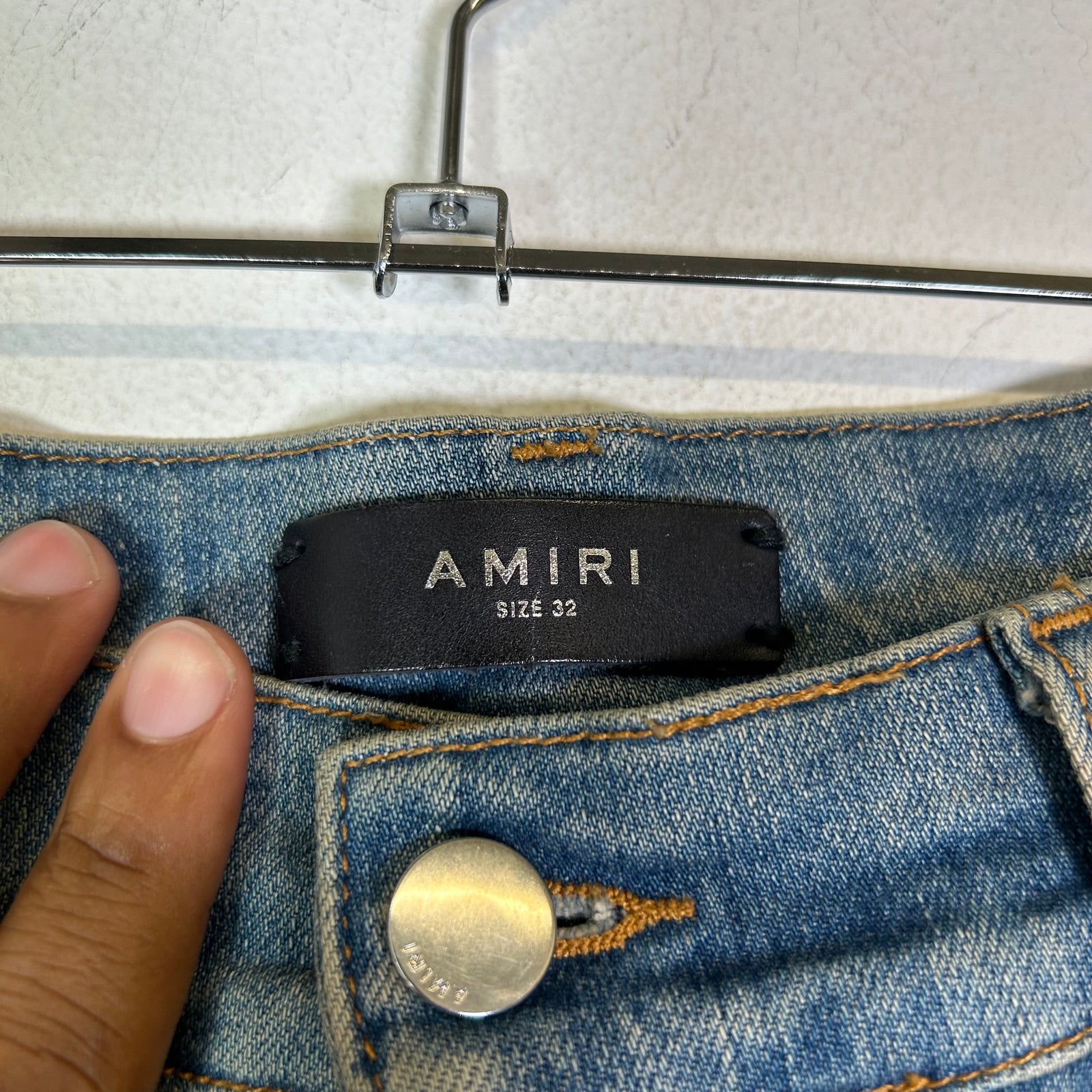 Amiri Distressed Core Logo Jeans