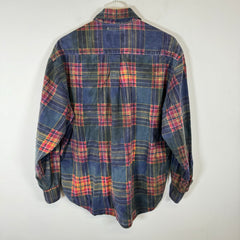 Needles Tye Dye Rebuild Flannel Shirt Size L