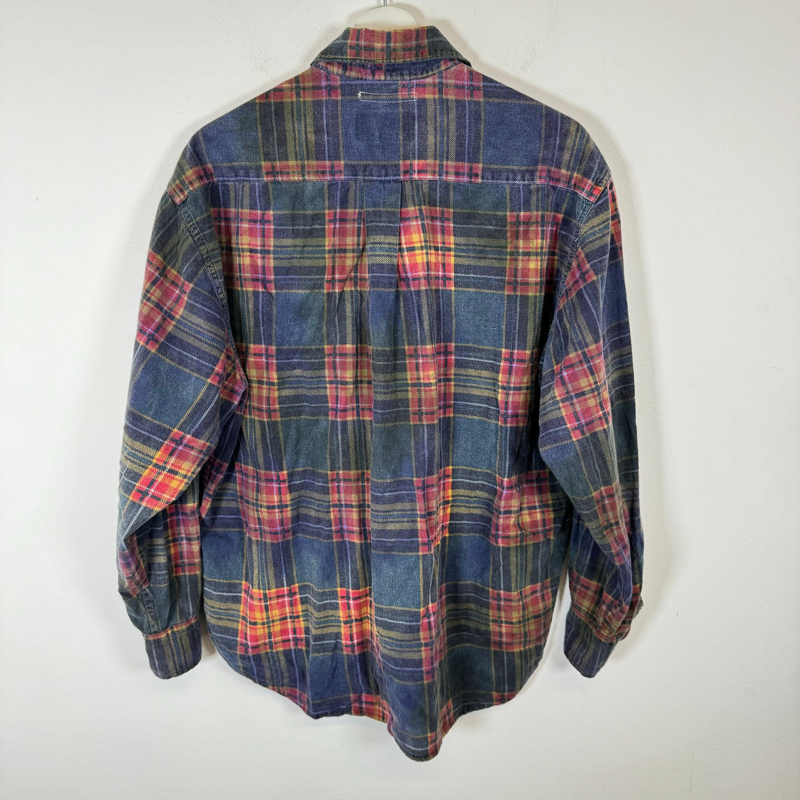 Needles Tye Dye Rebuild Flannel Shirt Size L