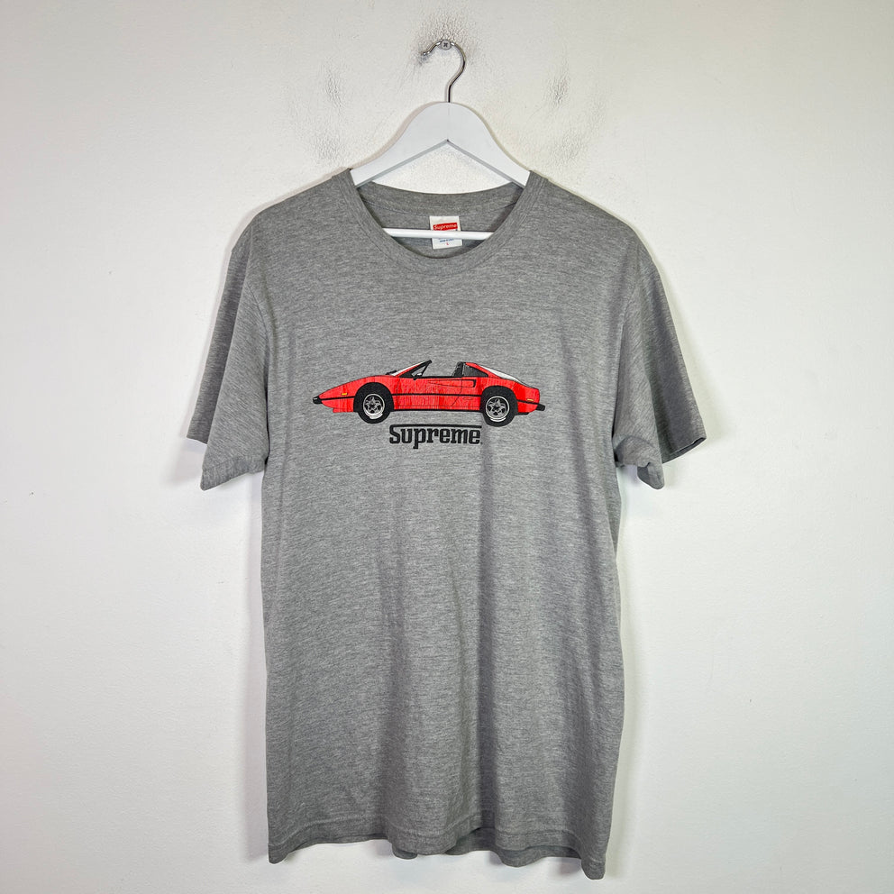Supreme FW13 Grey Ferrari GT T-Shirt Size L