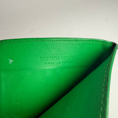 Bottega Veneta Green Quilted Cardholder