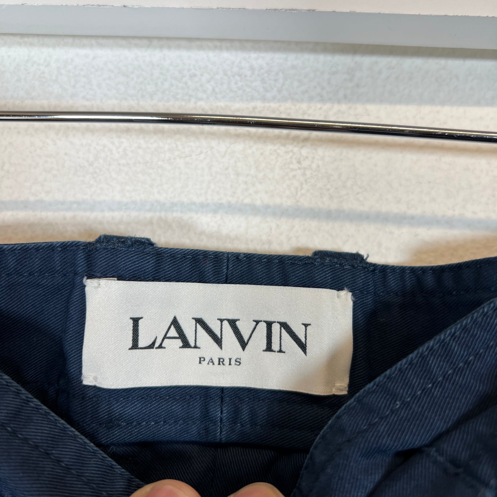 Lanvin Navy Trousers Size 38