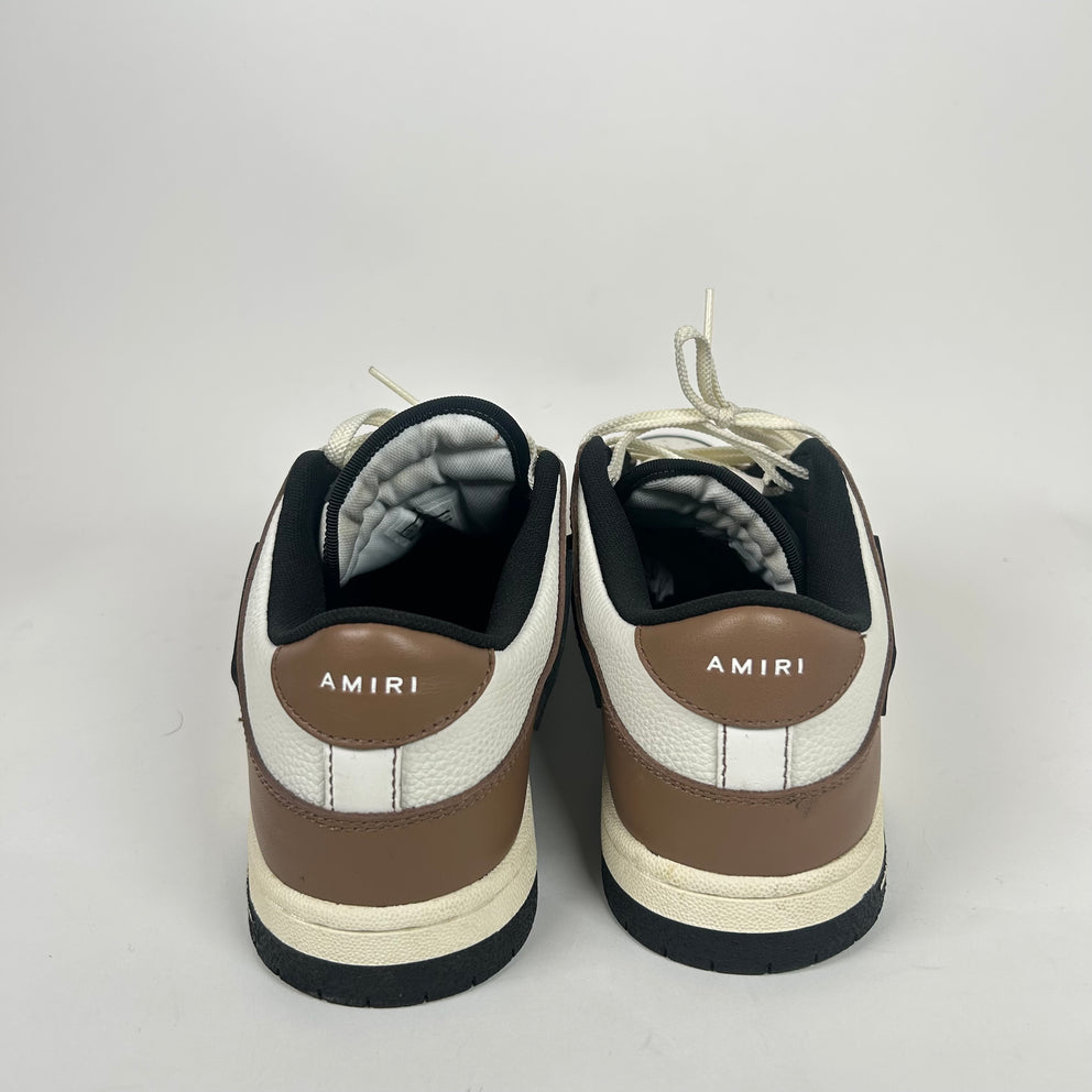 Amiri Mocha Skel Low-Top Sneaker Size 43