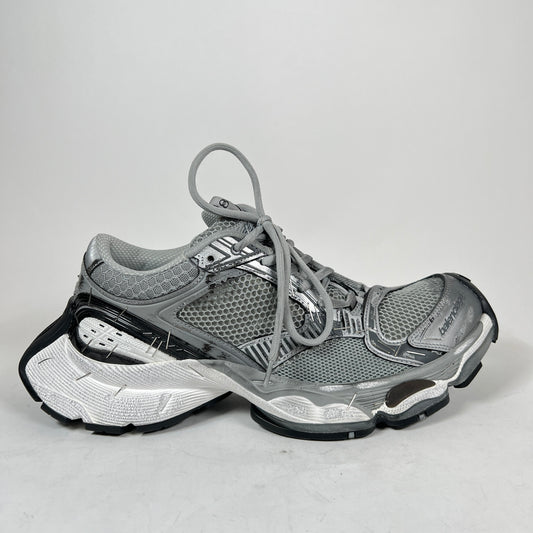 Balenciaga Grey/Silver Stapler Runner Size 44