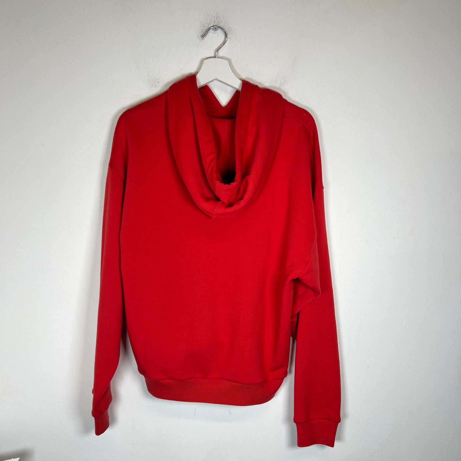 Gucci Red Vertical Logo Hoodie Size S