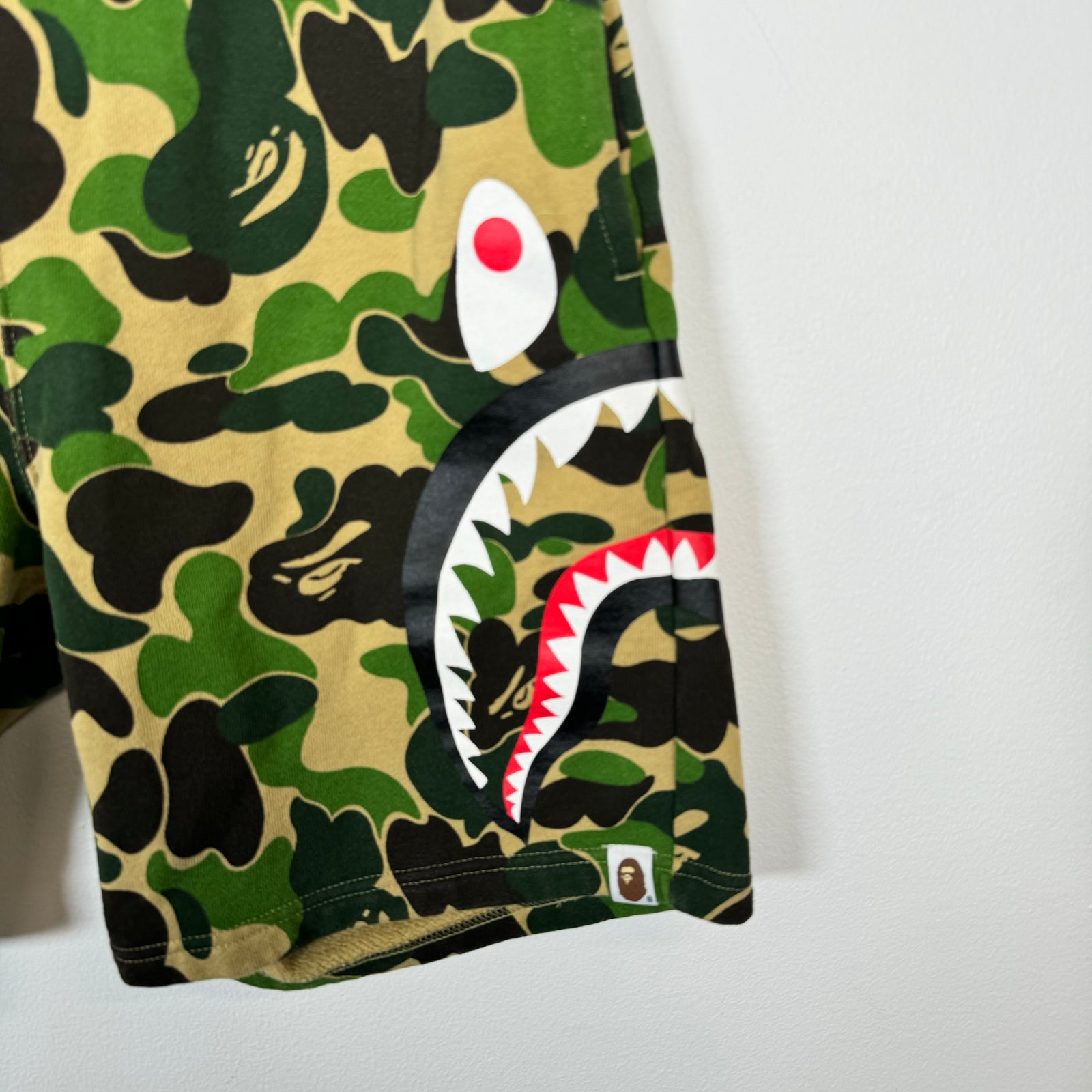 Bape Camo Shark Shorts Size S