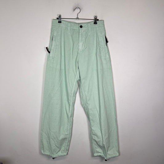 Stone Island Mint Marina Wide-Leg Pants Size 28