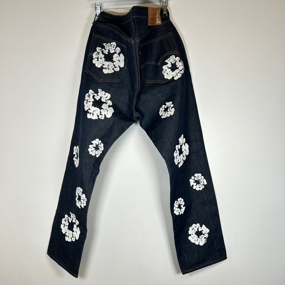 Denim Tears Raw Denim Wreath Jeans Size 36