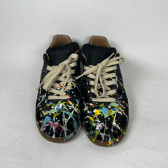 Maison Margiela Black Paint Splatter Gats Size 42