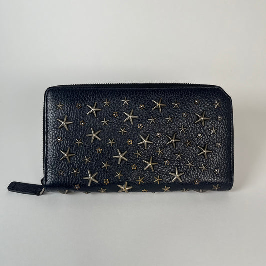 Jimmy Choo Carnaby Star Stud Zip Wallet