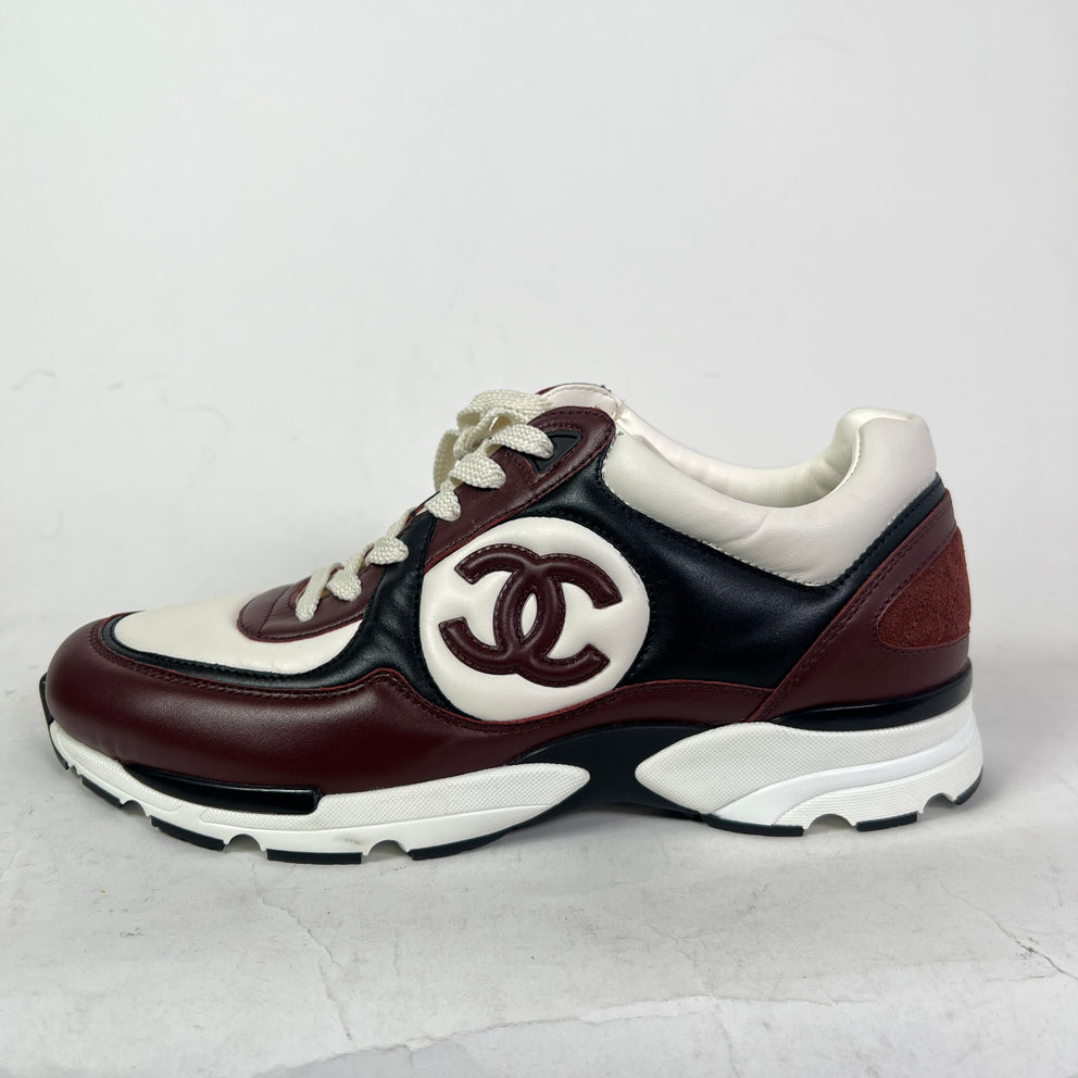Chanel Interlocking CC Calfskin Leather Runners