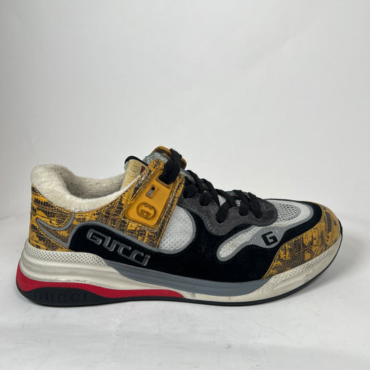 Gucci Ultraspace Yellow Tejus Printed Sneaker Size GG 8.5