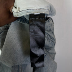 Balenciaga Lightwash 'O-Leg' Denim Jeans
