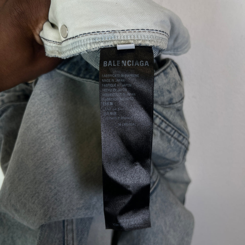 Balenciaga Lightwash 'O-Leg' Denim Jeans