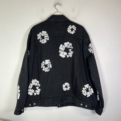 Denim Tears Black Wreath Denim Jacket Size XXL