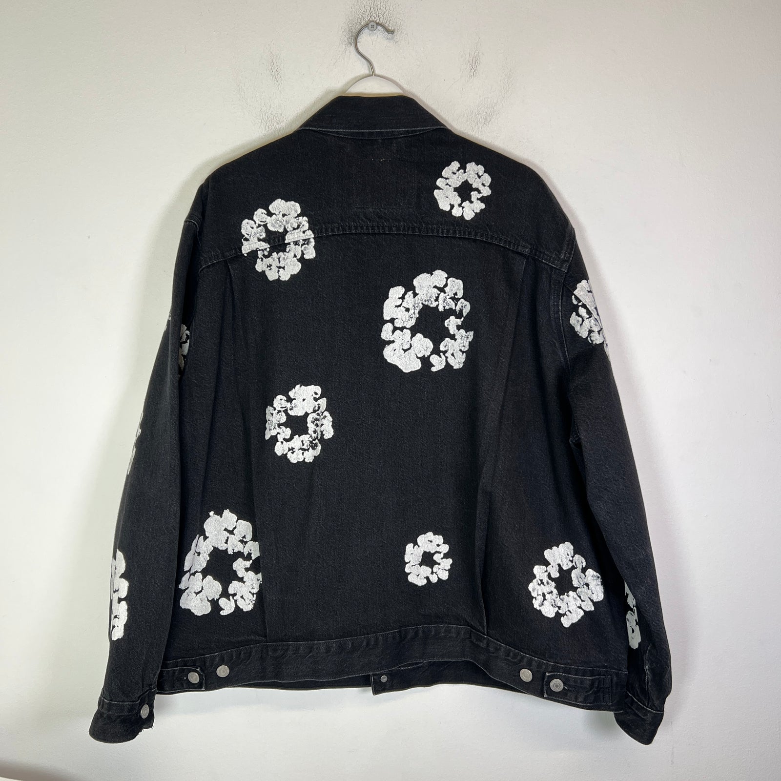 Denim Tears Black Wreath Denim Jacket Size XXL
