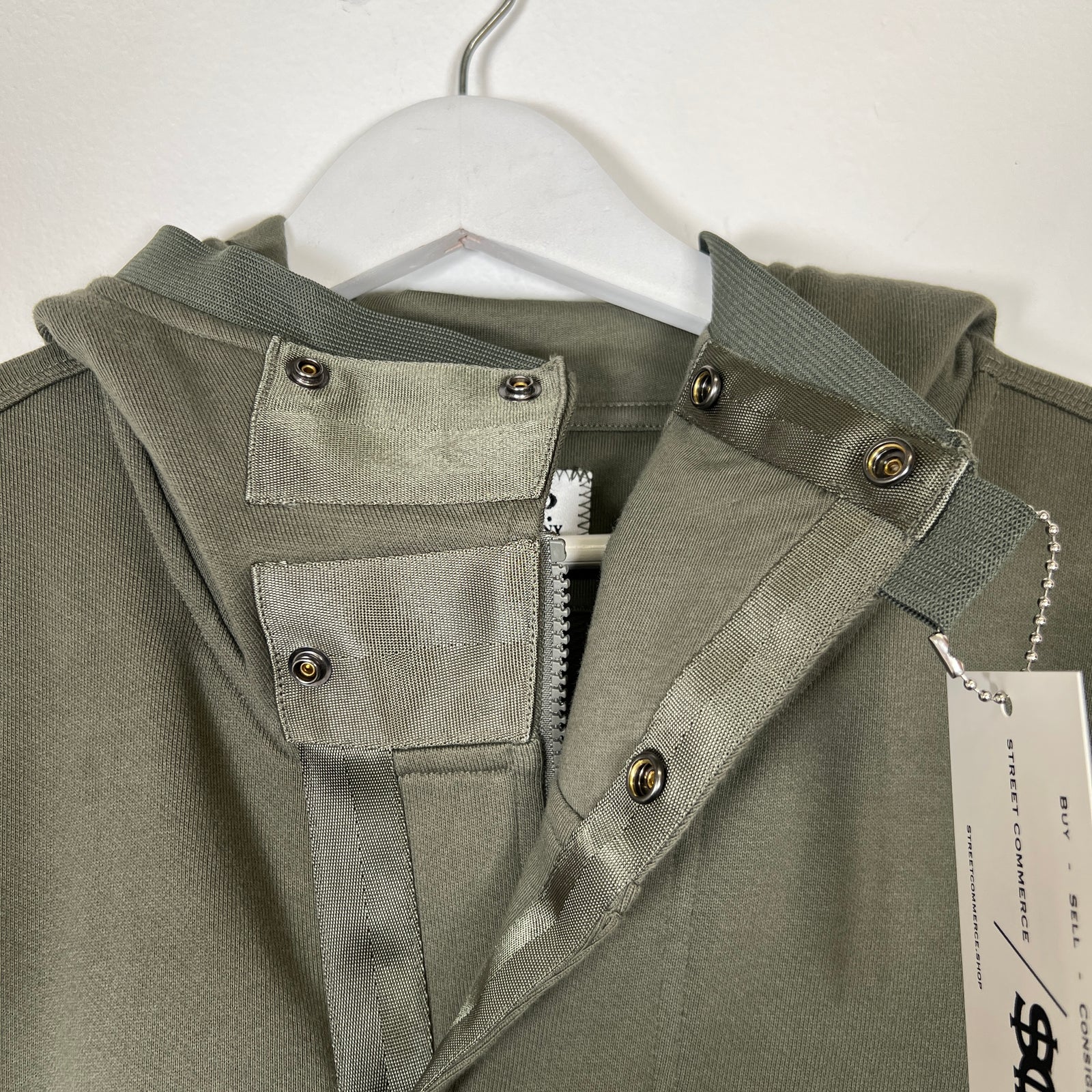 CP Company Olive Zip Up Hoodie Sz L