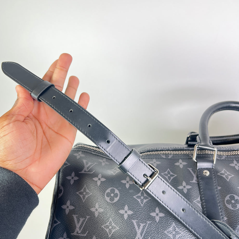Louis Vuitton Eclipse Monogram Keepall Bandouliere 55