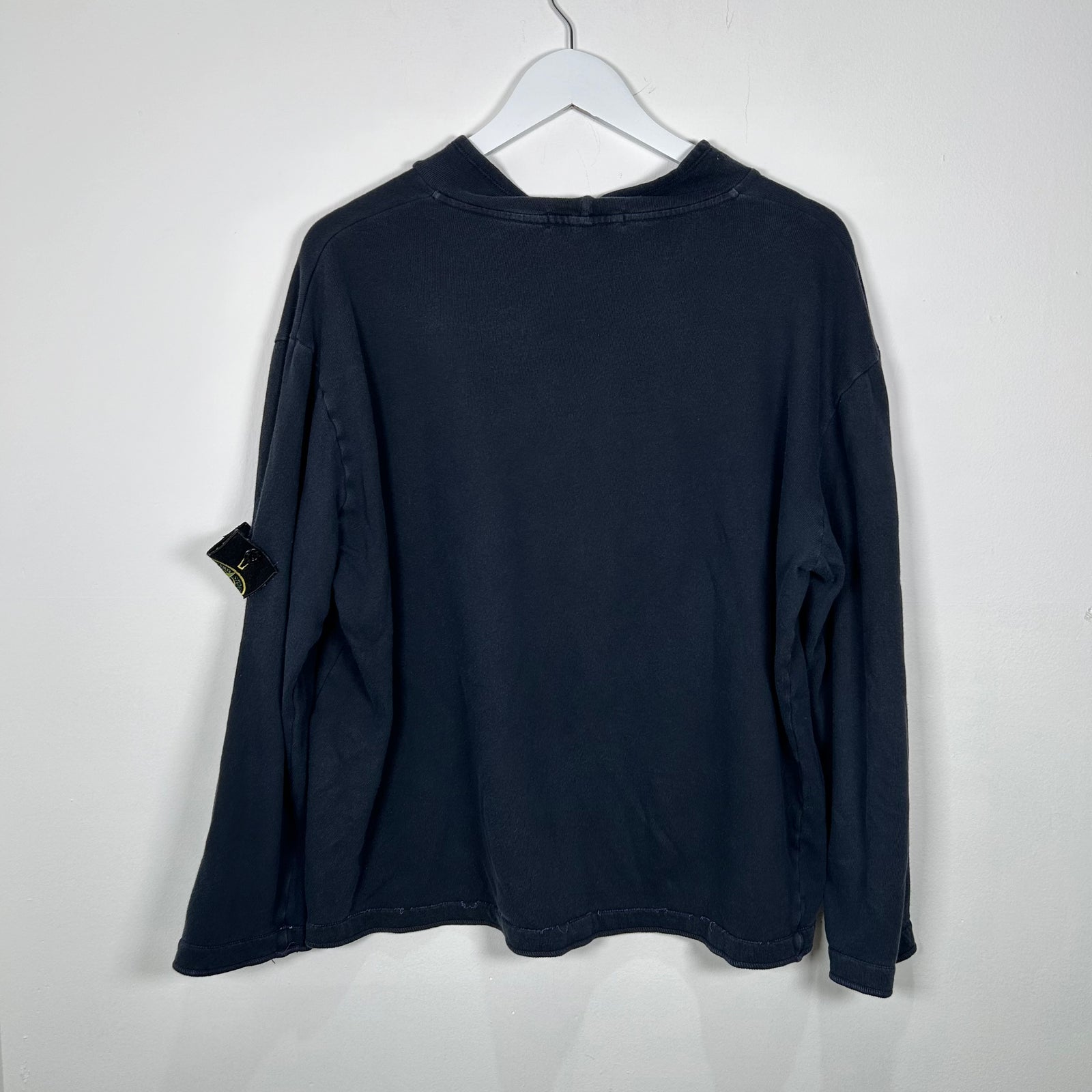 Stone Island Navy Longsleeve Patch SIze M