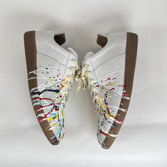 Maison Margiela White Paint Splatter Gats Size 42