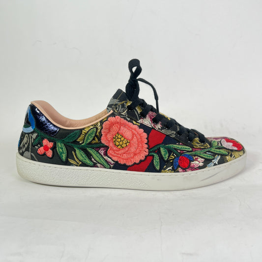 Gucci Floral Jacquard Ace Sneaker Size GG 10