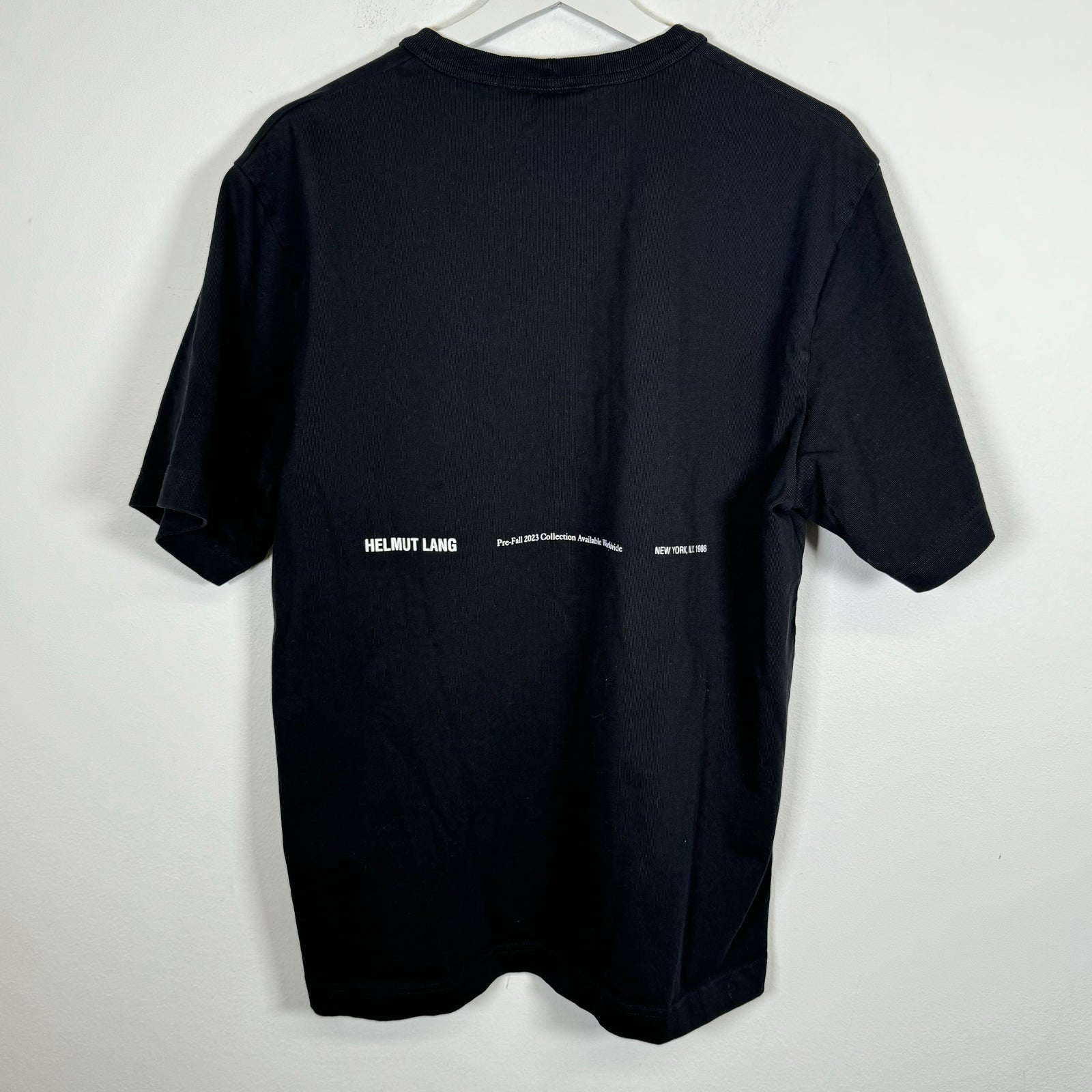 Helmut Lang Black Flower Tee Size L