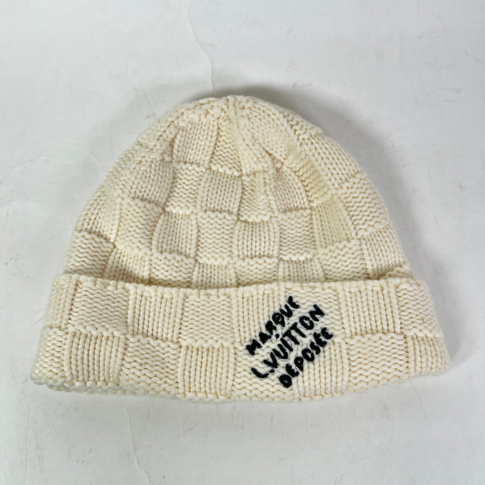 Louis Vuitton Wool Damier Snug Beanie