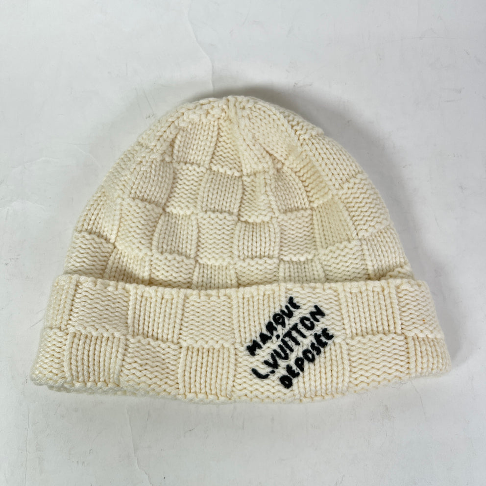Louis Vuitton Wool Damier Snug Beanie