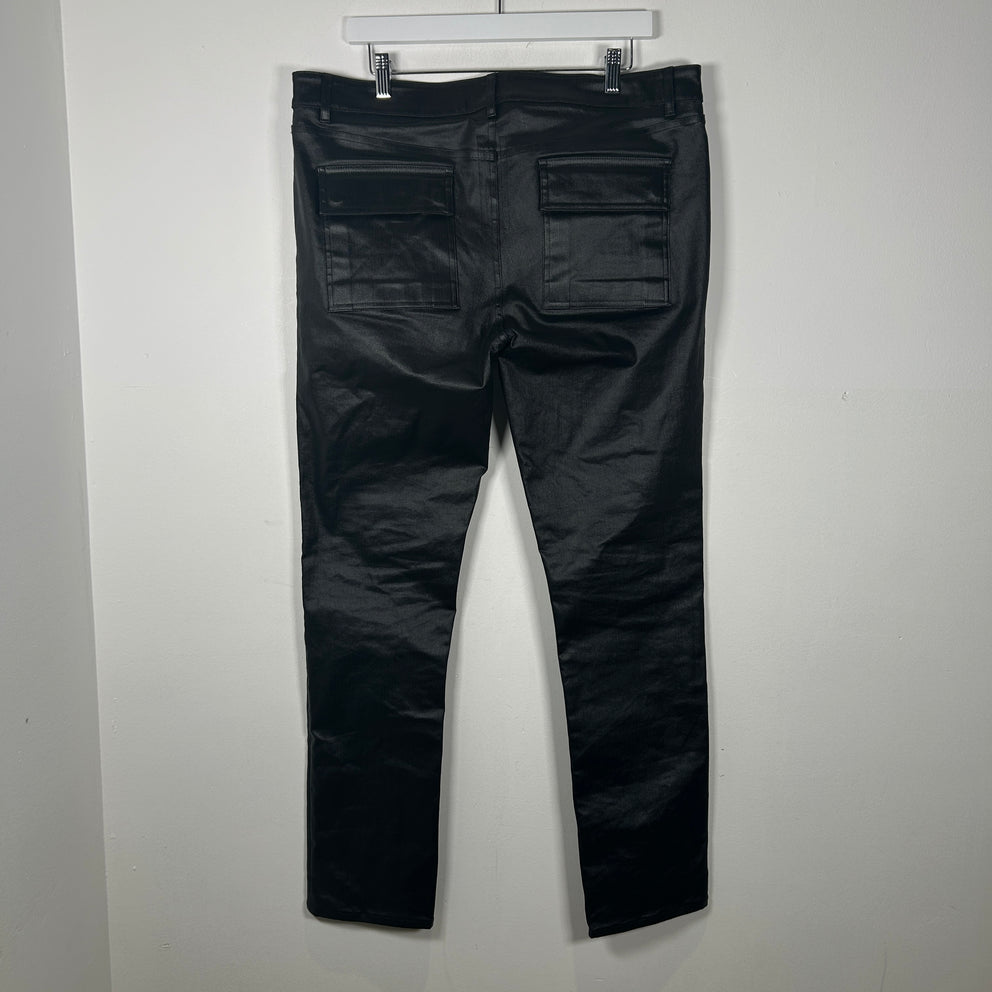 Rick Owens SS24 Lido Waxed Jeans Size 36